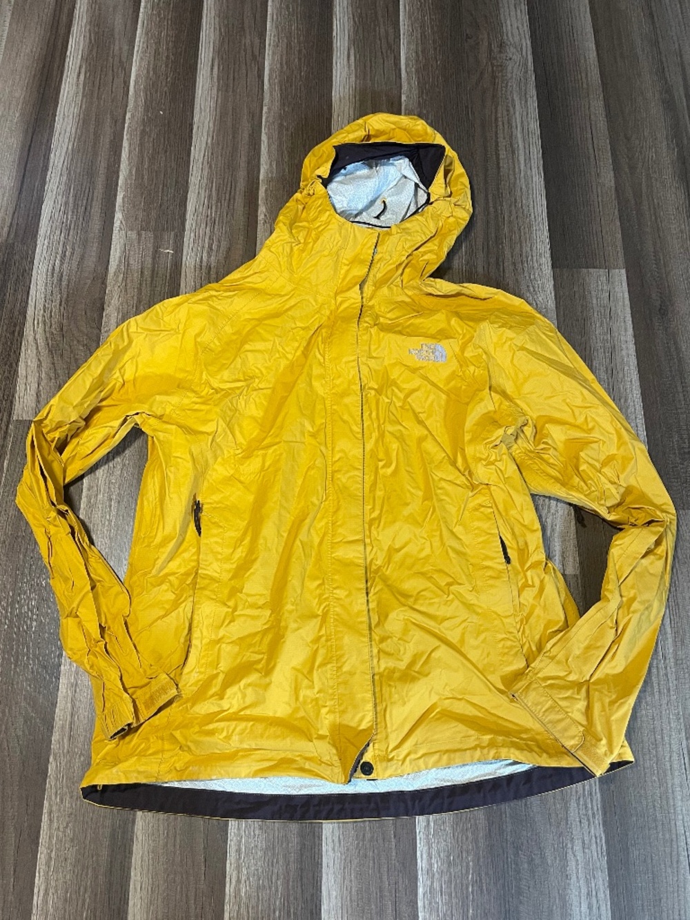 Yellow The North Face rain jacket HyVent 2.5 Size L